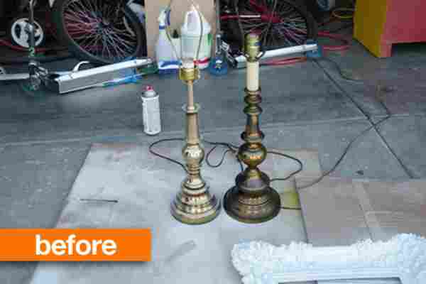 Before & After: Mismatched Thrift Store Lamps Get a Hip New Look