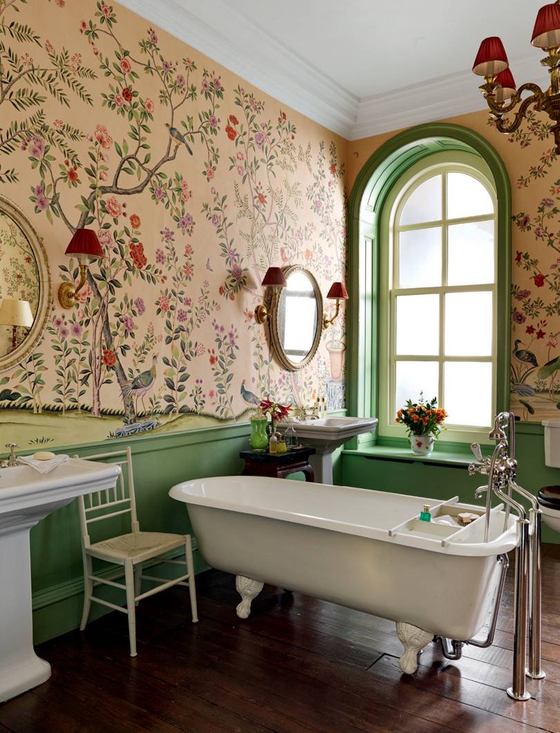 This bathroom at Houghton Hall is country house perfection