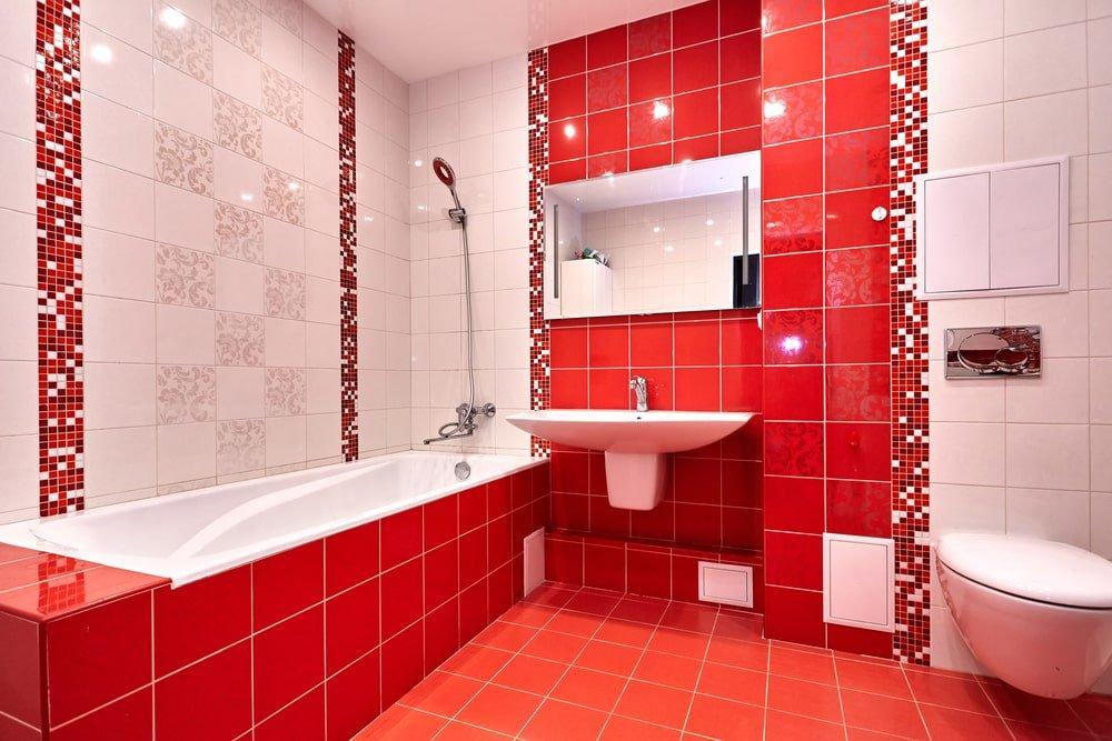 30 Red Primary Bathroom Ideas (Photos)